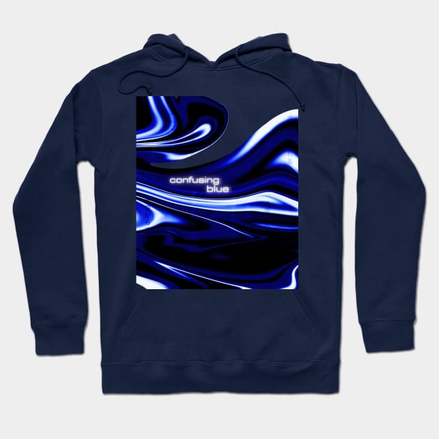 Blue Vintage Cybercore Hoodie by Cyber Cyanide